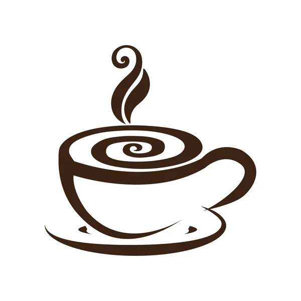 Vecteur icône logo café — Image vectorielle