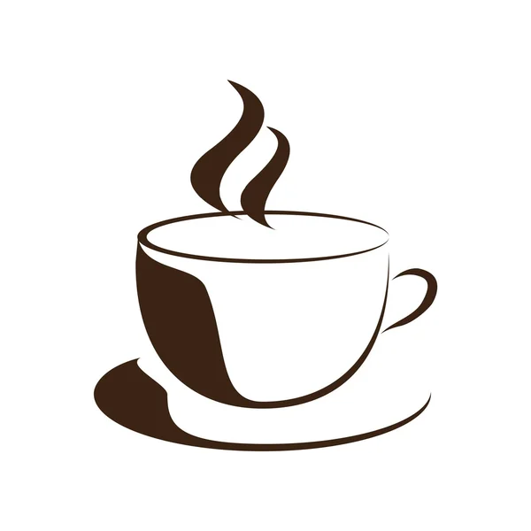 Logo del café vector icono — Archivo Imágenes Vectoriales