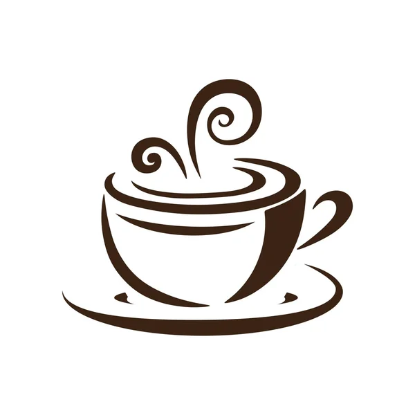 Kávé logó ikon-vektoros — Stock Vector