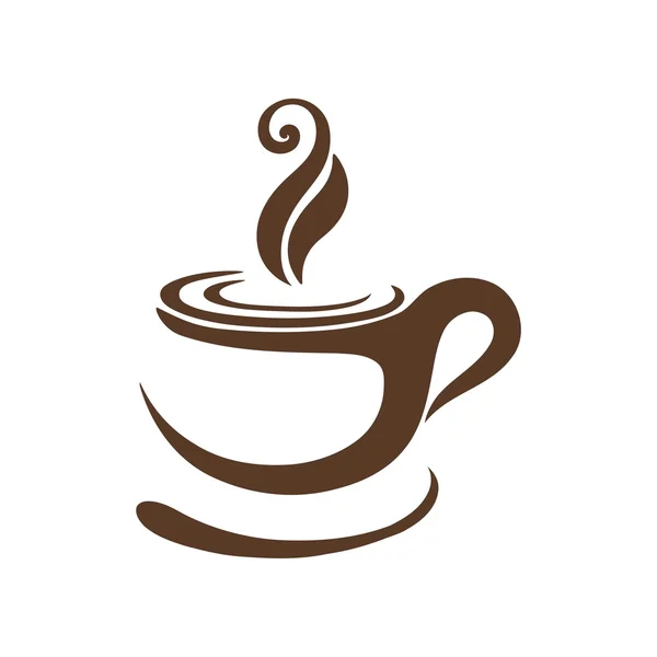 Kávé & tea logo szimbólum vektor — Stock Vector