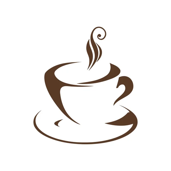 Kávé & tea logo szimbólum vektor — Stock Vector