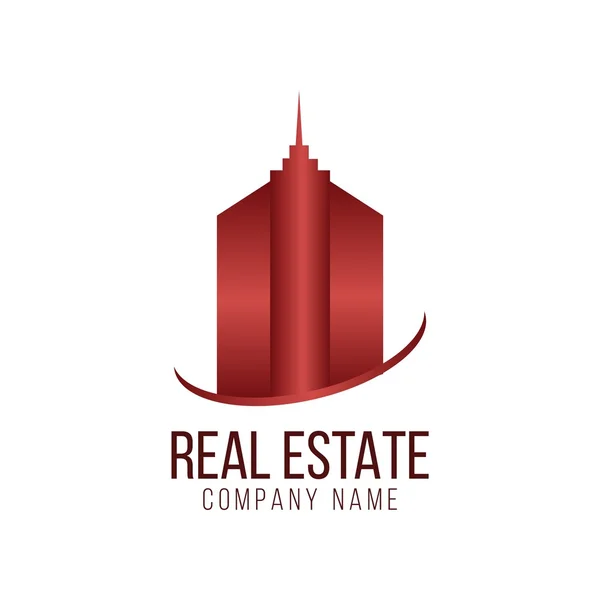 Real estate logo architecture symbol vector — Stock Vector