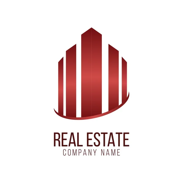 Real estate logo architecture symbol vector — Stock Vector