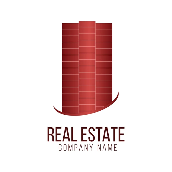 Real estate logo architecture symbol vector — Stock Vector