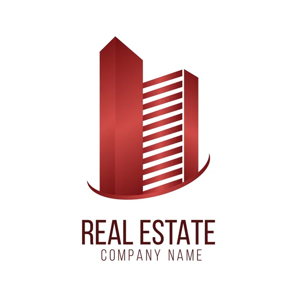 Real estate logo architecture symbol vector — Stock Vector