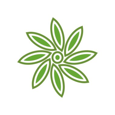 Doğa ve ekoloji logo vektör