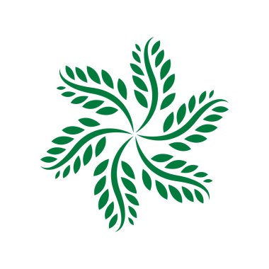 Doğa ve ekoloji logo vektör