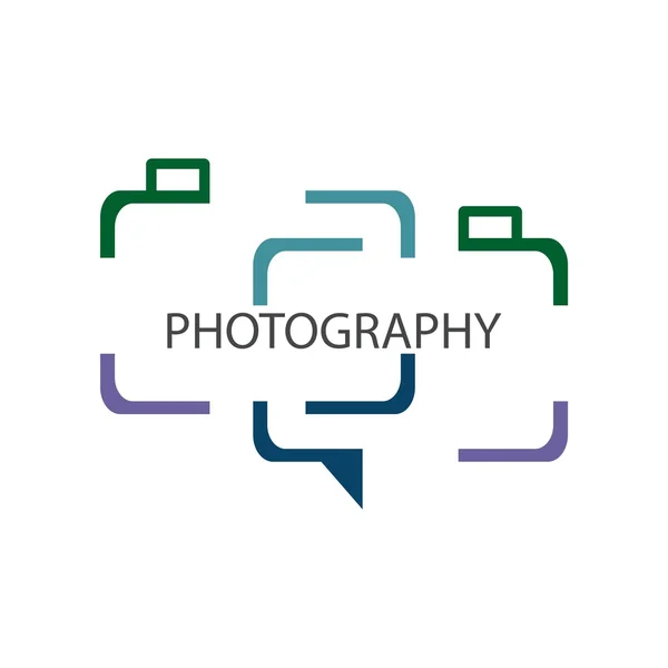 Photography logo vector — Stock Vector