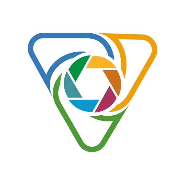 Fotoğraf logo vektör — Stok Vektör