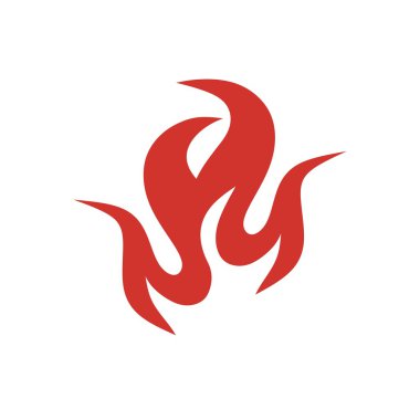 Alev logosu tasarım vektörü