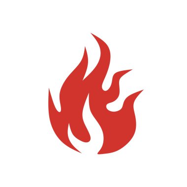 Alev logosu tasarım vektörü