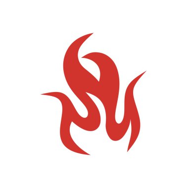 Alev logosu tasarım vektörü