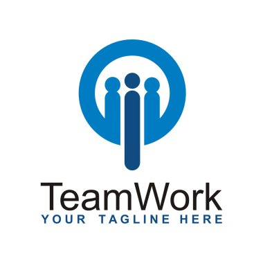 Ekip çalışması logo simge tasarlamak vektör