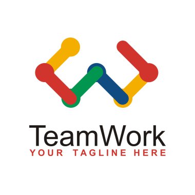 Ekip çalışması logo simge tasarlamak vektör
