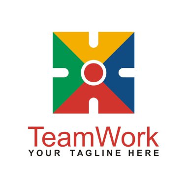 Ekip çalışması logo simge tasarlamak vektör