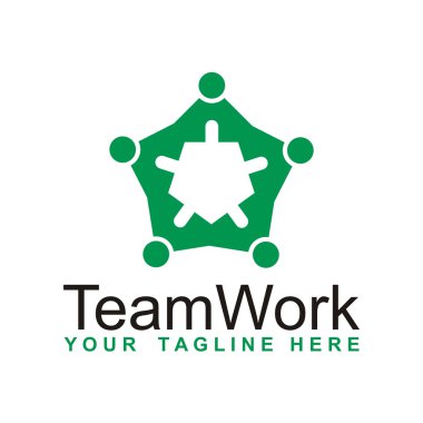 Ekip çalışması logo simge tasarlamak vektör