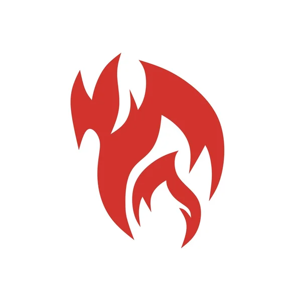 Palo liekki logo suunnittelu vektori — vektorikuva