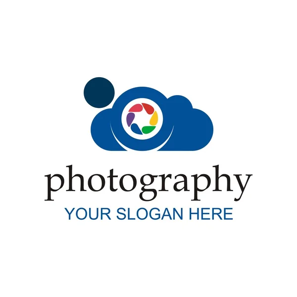 Logo vector icon for photography — Stock Vector