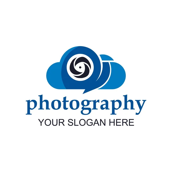 Logo vector icon for photography — Stock Vector