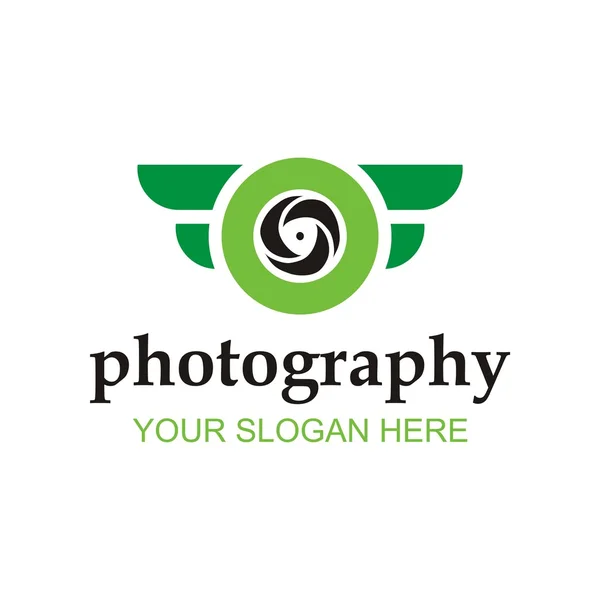 Logo icono vectorial para fotografía — Vector de stock