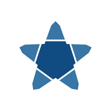 Yıldız logo simge vektör