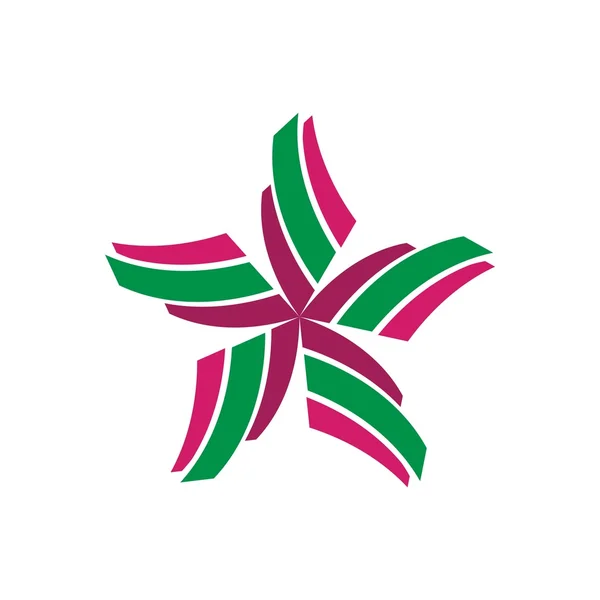 Vetor ícone logotipo estrela — Vetor de Stock