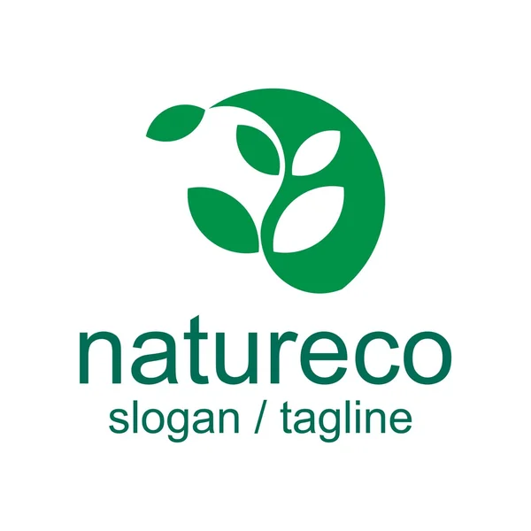 Logo Eco natural — Vector de stock