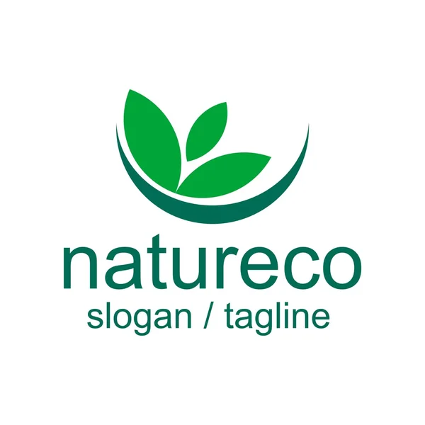 Logo Eco natural — Vector de stock