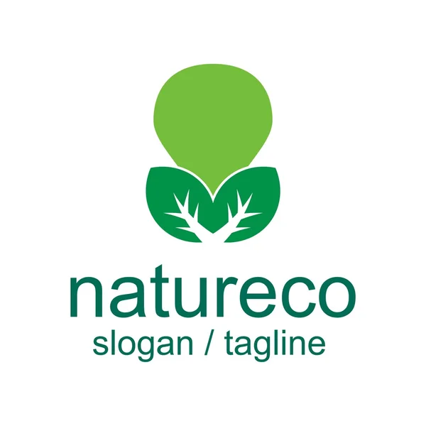 Eko doğal logosu — Stok Vektör