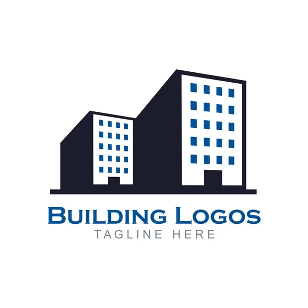 Design edifício apartamento logotipo —  Vetores de Stock