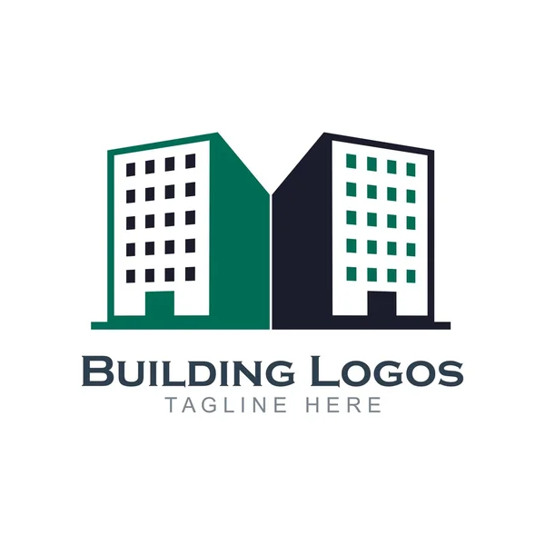 Design edifício apartamento logotipo — Vetor de Stock