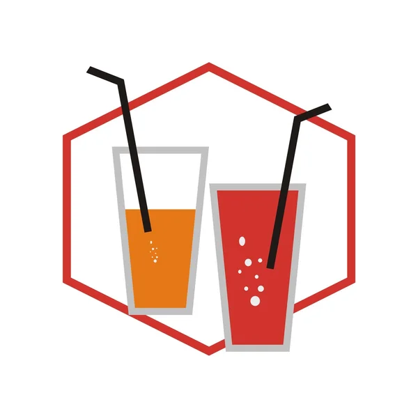 Mat och dryck Logotypdesign — Stock vektor