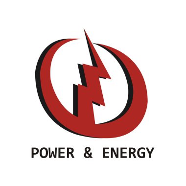 Güç ve enerji logo vektör