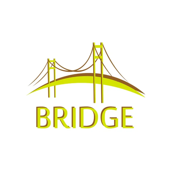 Εικονίδιο με το λογότυπο φορέα γέφυρας — Διανυσματικό Αρχείο