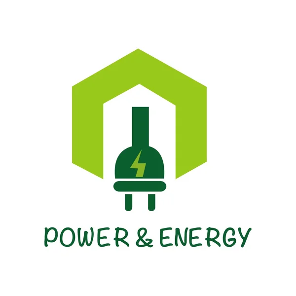 Power and energy logo vector — Stock Vector