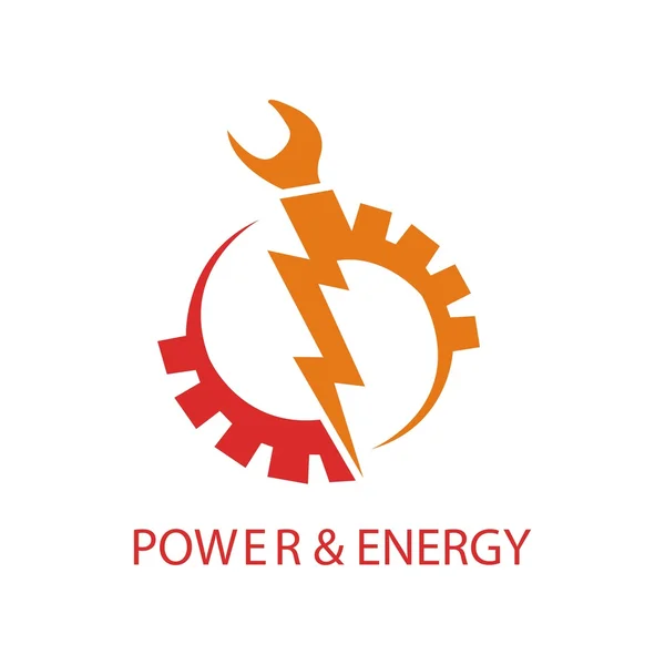 Güç ve enerji logo vektör — Stok Vektör