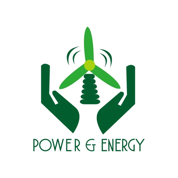 Power and energy logo vector — Stock Vector