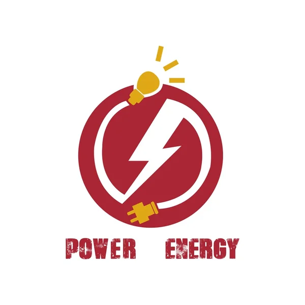Güç ve enerji logo vektör