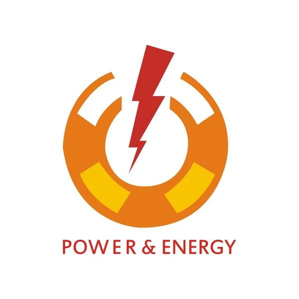 Kracht en energie logo vector — Stockvector