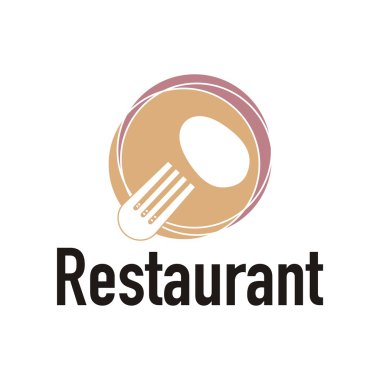 Restoran logo çatal tasarımı