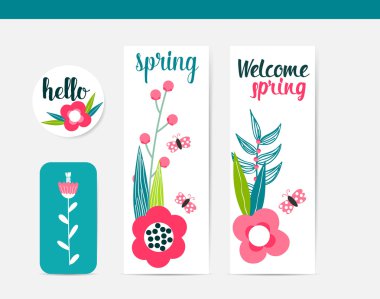 Renkli soyut çiçek arka plan. Yaz tasarım