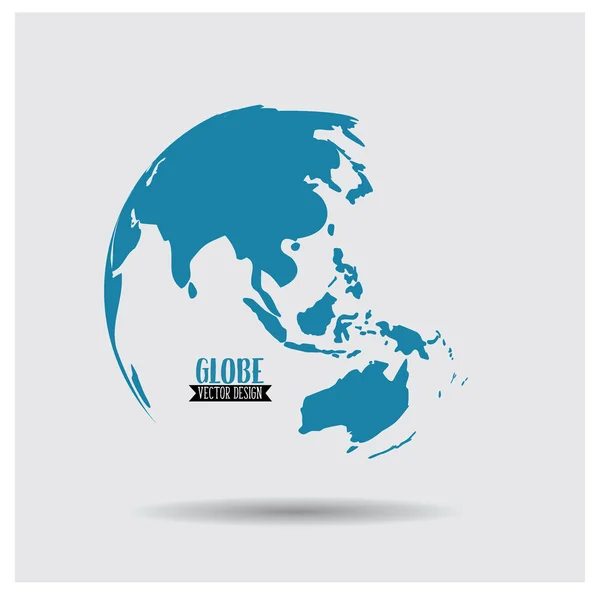 World globe, vector illustration. — Stock Vector