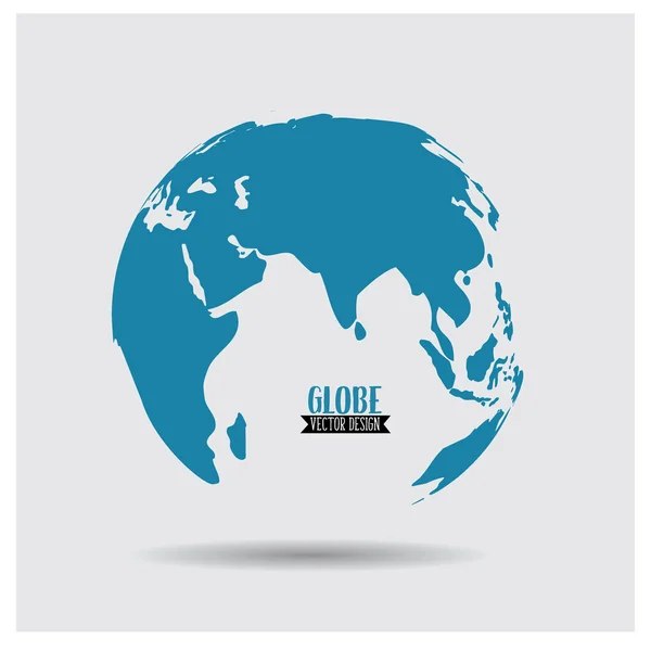 Globe mondial, illustration vectorielle . — Image vectorielle