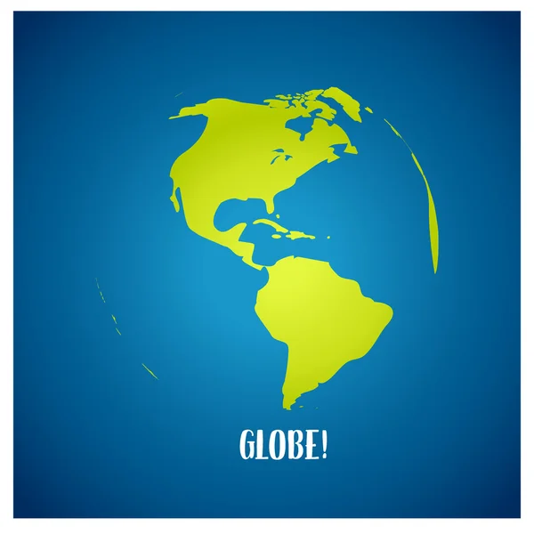 Globe mondial, illustration vectorielle . — Image vectorielle