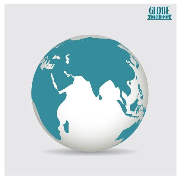 Globe mondial, illustration vectorielle . — Image vectorielle