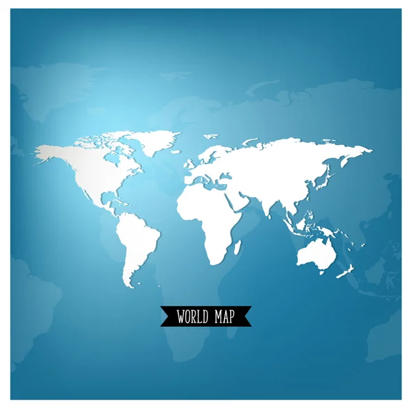 Mapa del mundo, ilustración vectorial . — Vector de stock