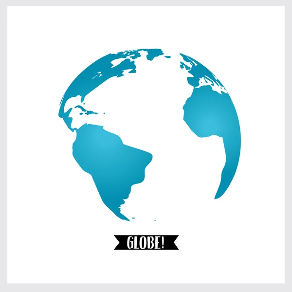 Globe mondial, illustration vectorielle . — Image vectorielle