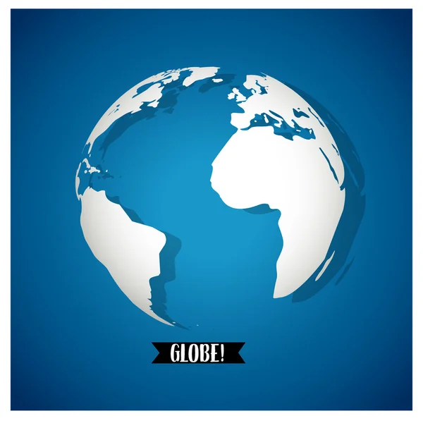 Globe mondial, illustration vectorielle . — Image vectorielle