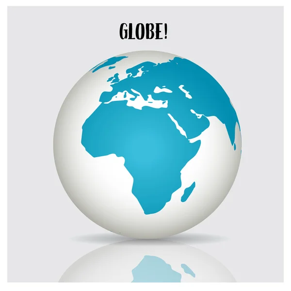 Globo mundial, ilustração vetorial . — Vetor de Stock