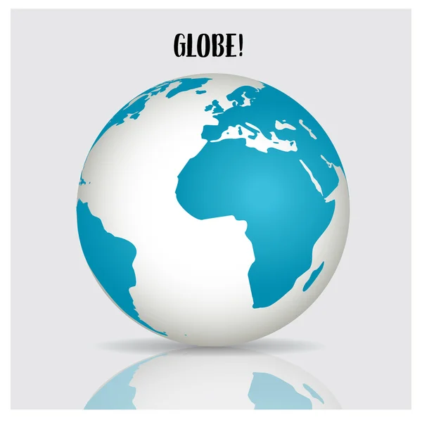 World globe, vector illustration. — Stock Vector